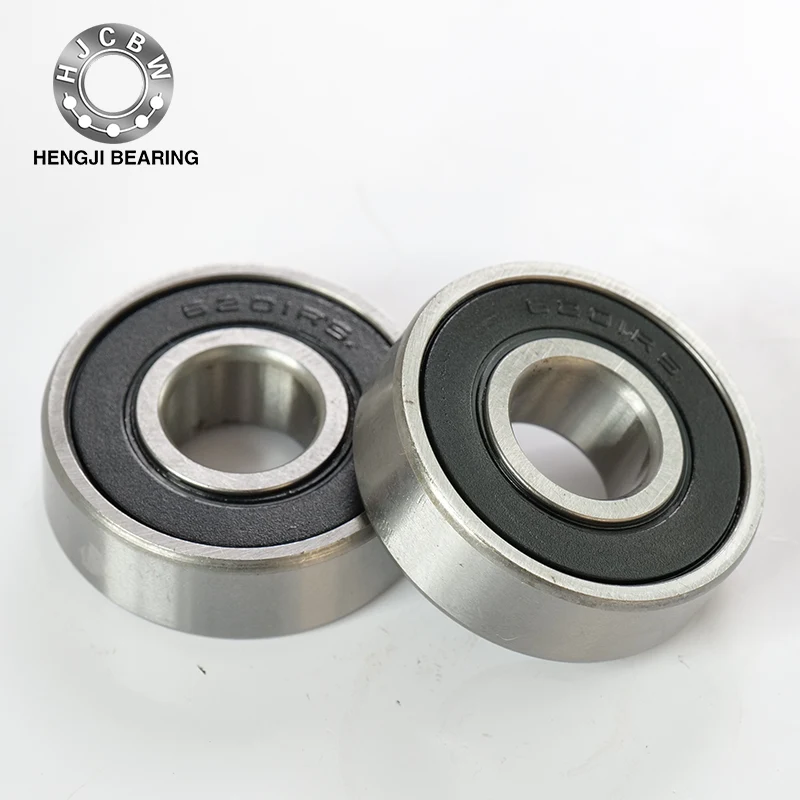 6201RS Single Row Deep Groove Ball ρουλεμάν με υποδοχές πλήρωσης
